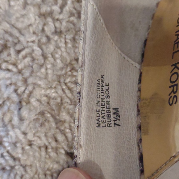 Michael kors snake print peep toe heels - Picture 4 of 11